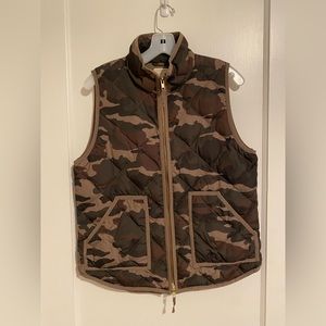 J. Crew Camo Print Vest
